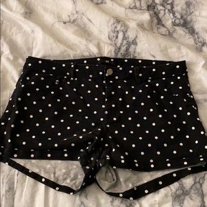 H&M Black and White Polka Dot shorts